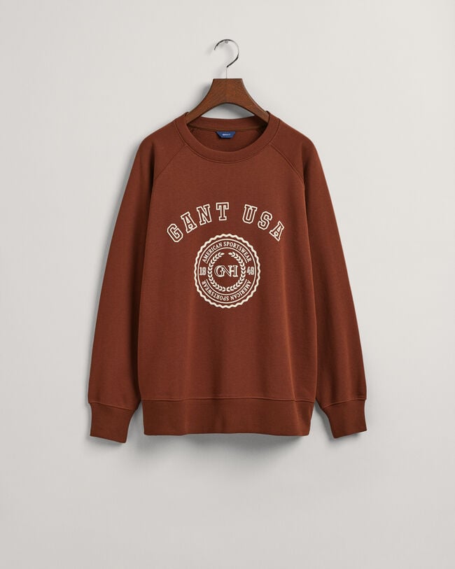 Oversized GANT USA Crew Neck Sweatshirt