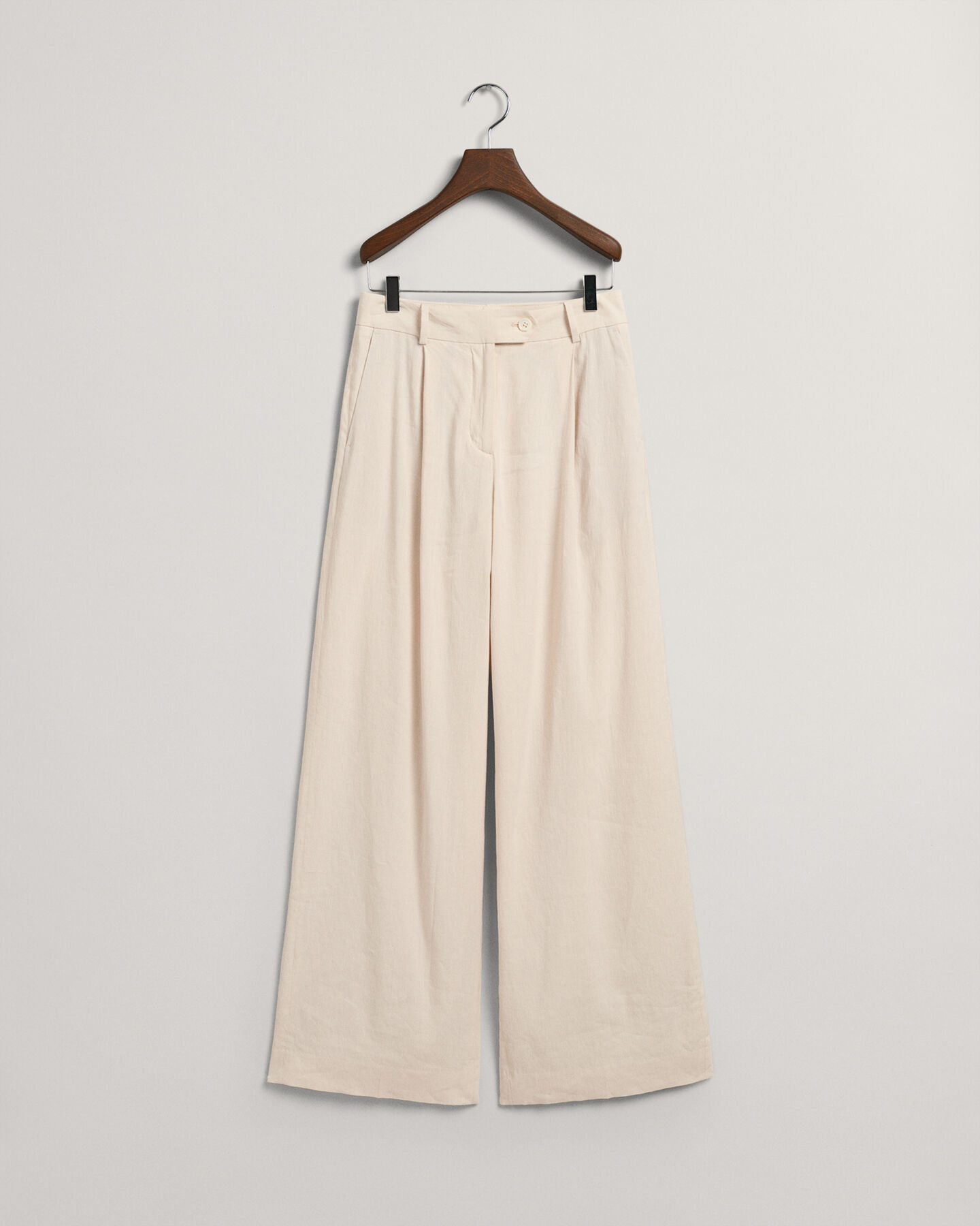 Wide Leg Stretch Linen Pants