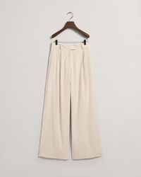 Wide Leg Stretch Linen Pants