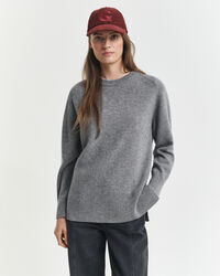 Soft Wool Cashmere Blend Crew Neck Sweater