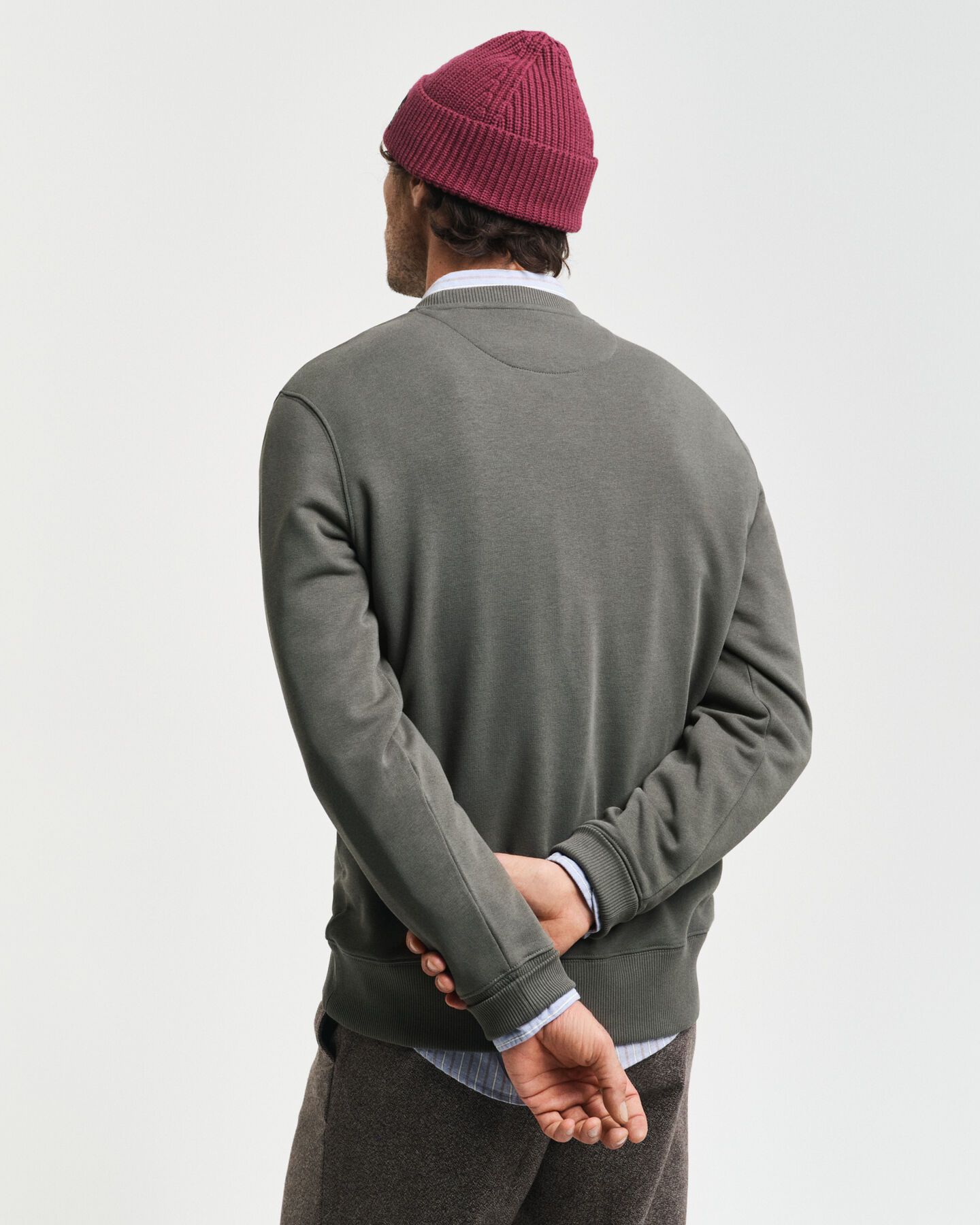 Embossed Crew Neck Sweatshirt