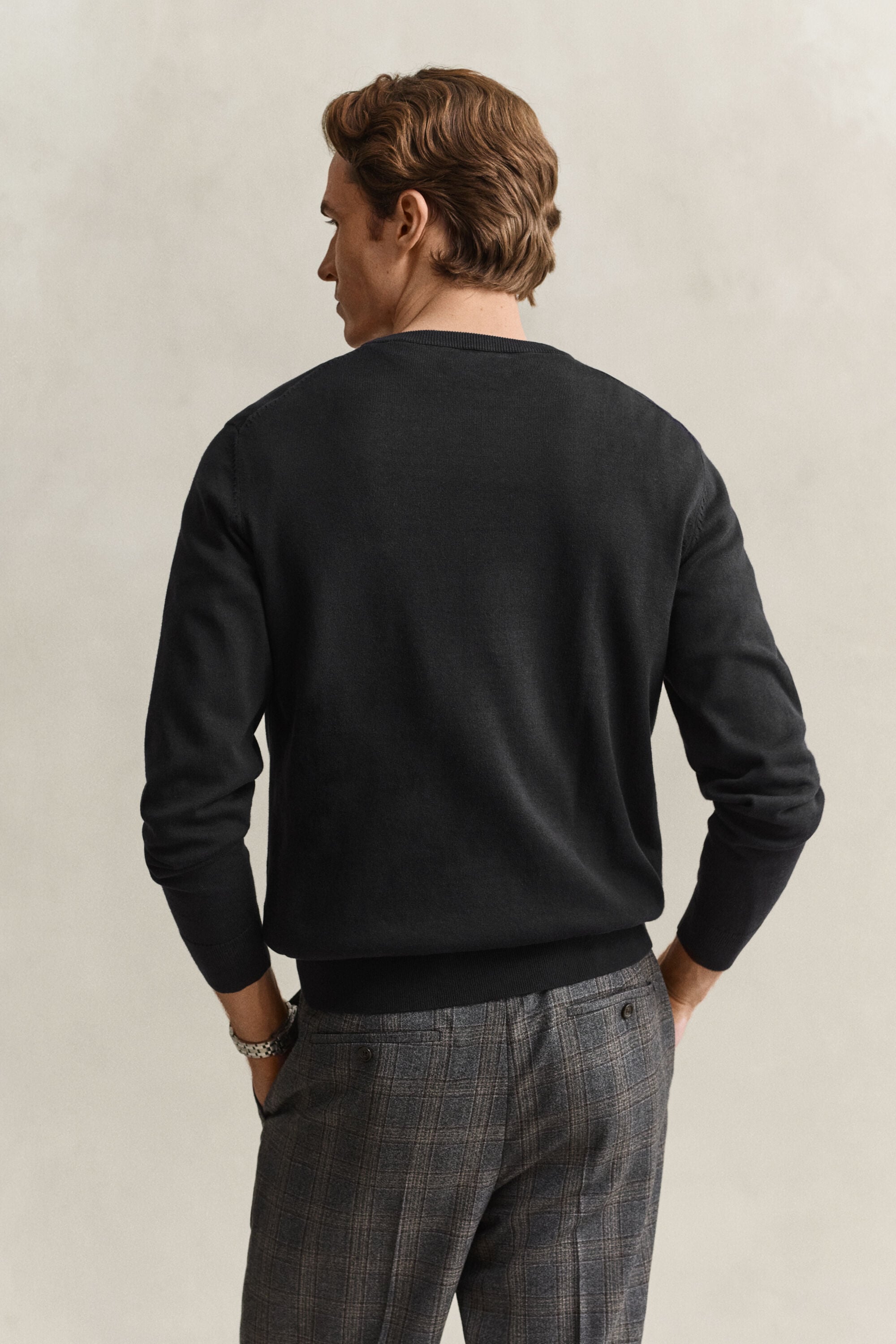 Classic Cotton Crew Neck Sweater