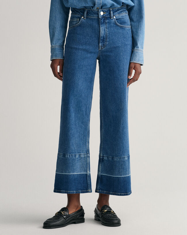 Cropped Wide Leg Jeans