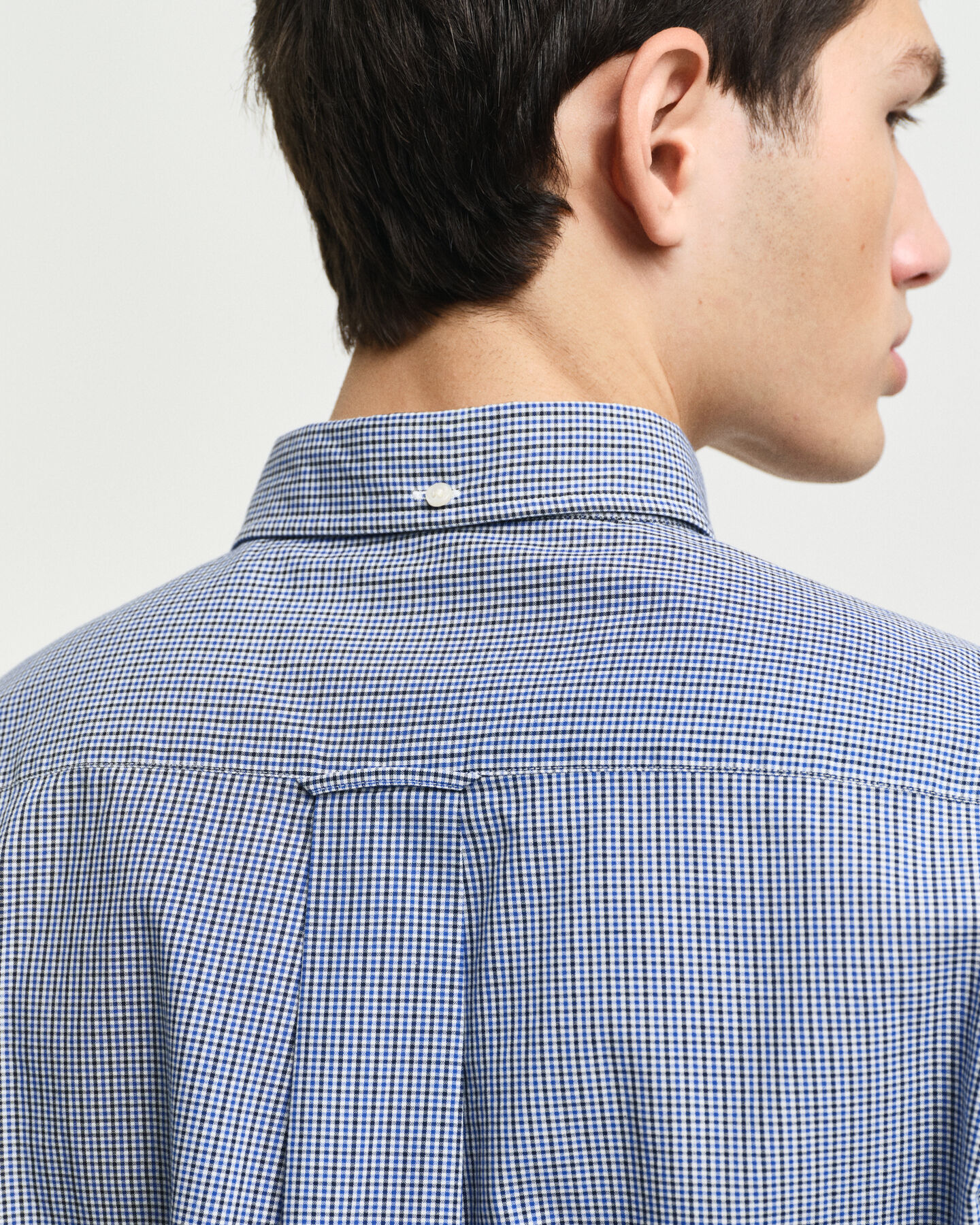 Regular Fit Micro Gingham Poplin Shirt