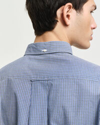 Regular Fit Micro Gingham Poplin Shirt