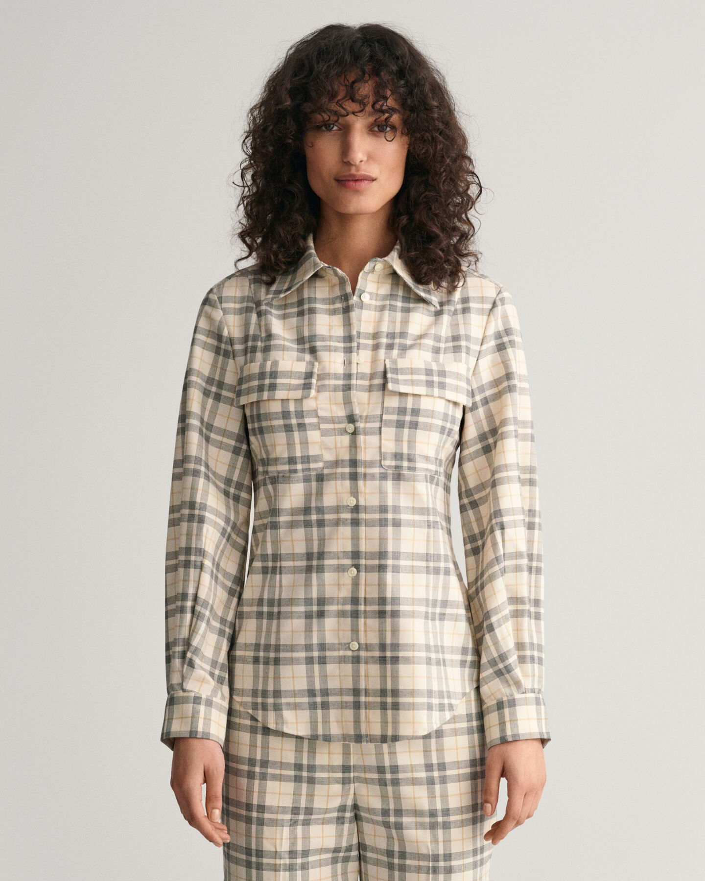 Slim Fit Dart Checked Shirt