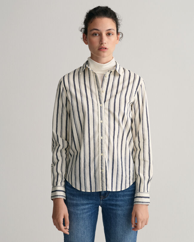 Regular Fit Rope Cotton Voile Shirt