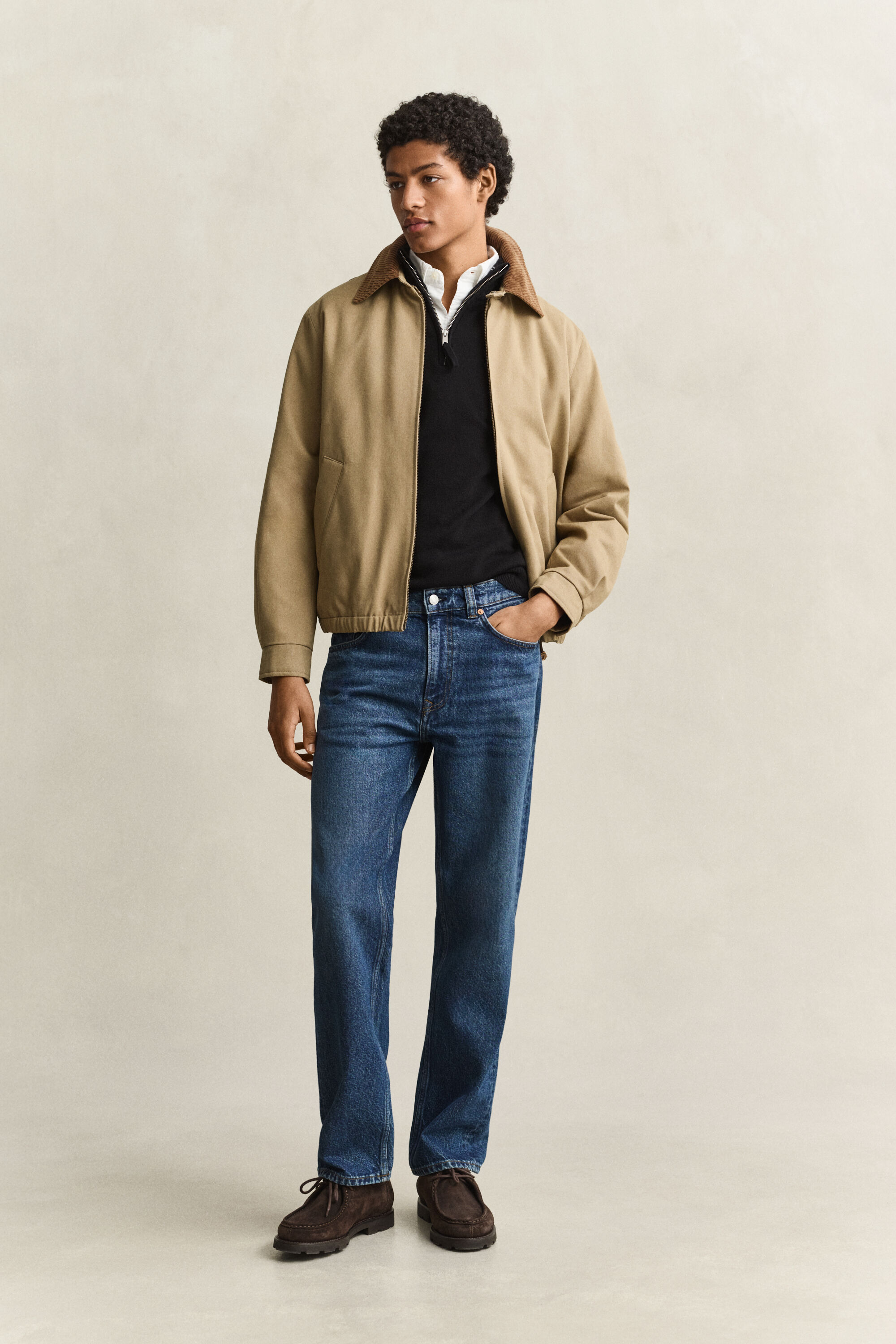Lambswool Half-Zip Sweater