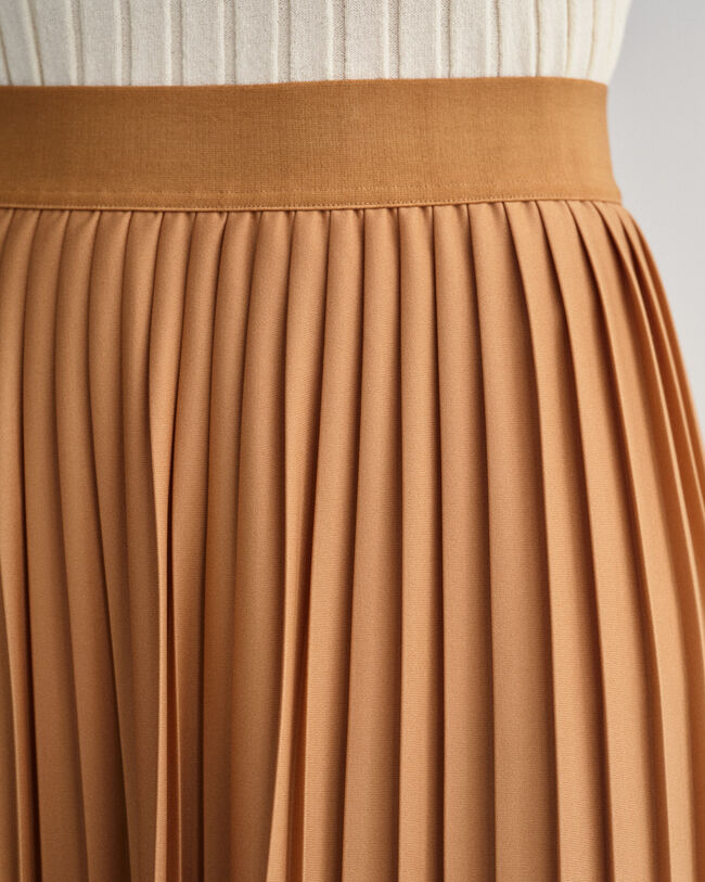 Pleated Jersey Skirt