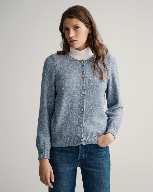 Sparkling Crew Neck Cardigan