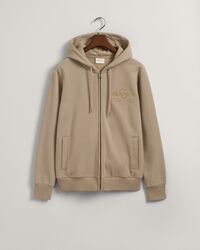 Tonal Shield Zip Hoodie