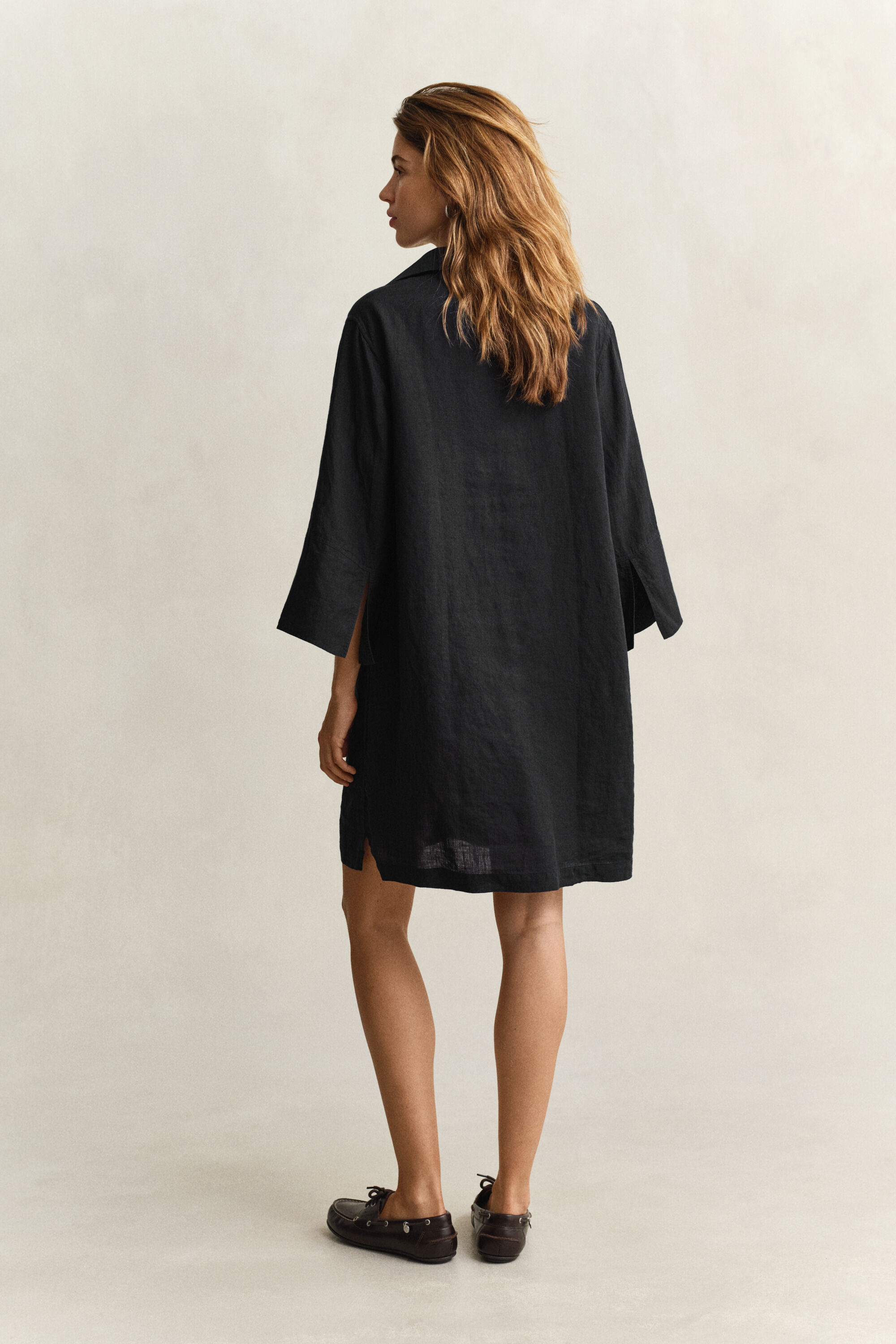 Popover Linen Dress