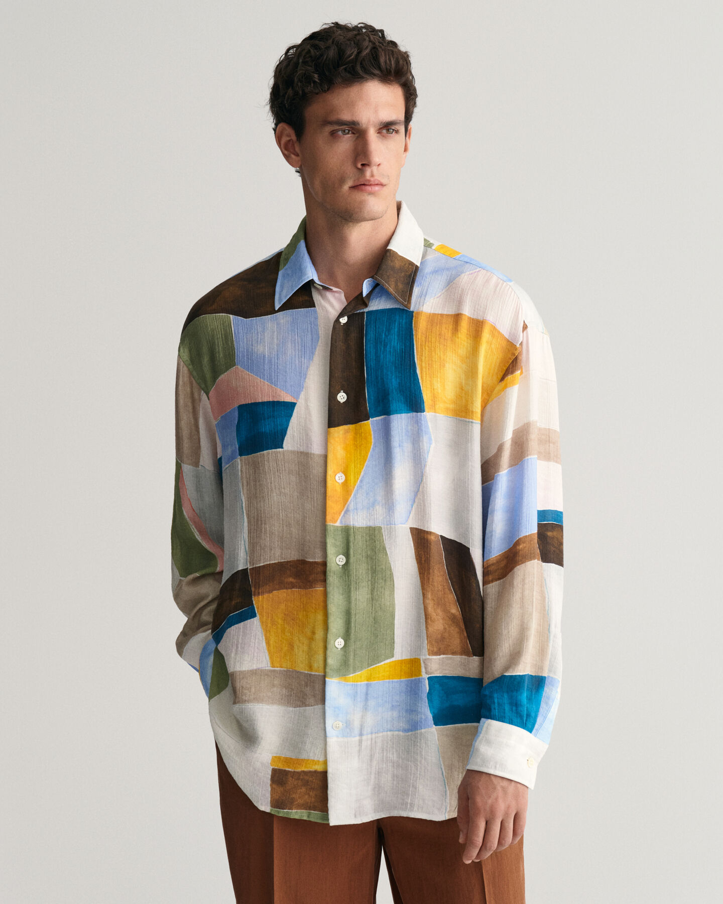 Oversized Art Print Shirt