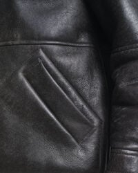 Worn-In Leather Shearling Jacket