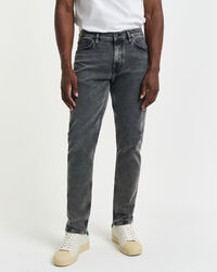 Slim Fit Black Wash Jeans