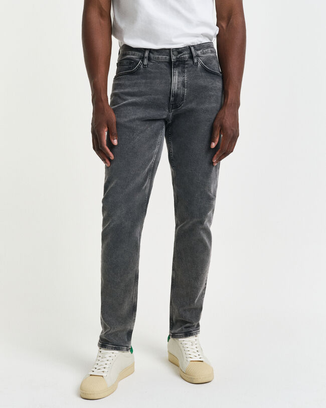 Slim Fit Black Wash Jeans