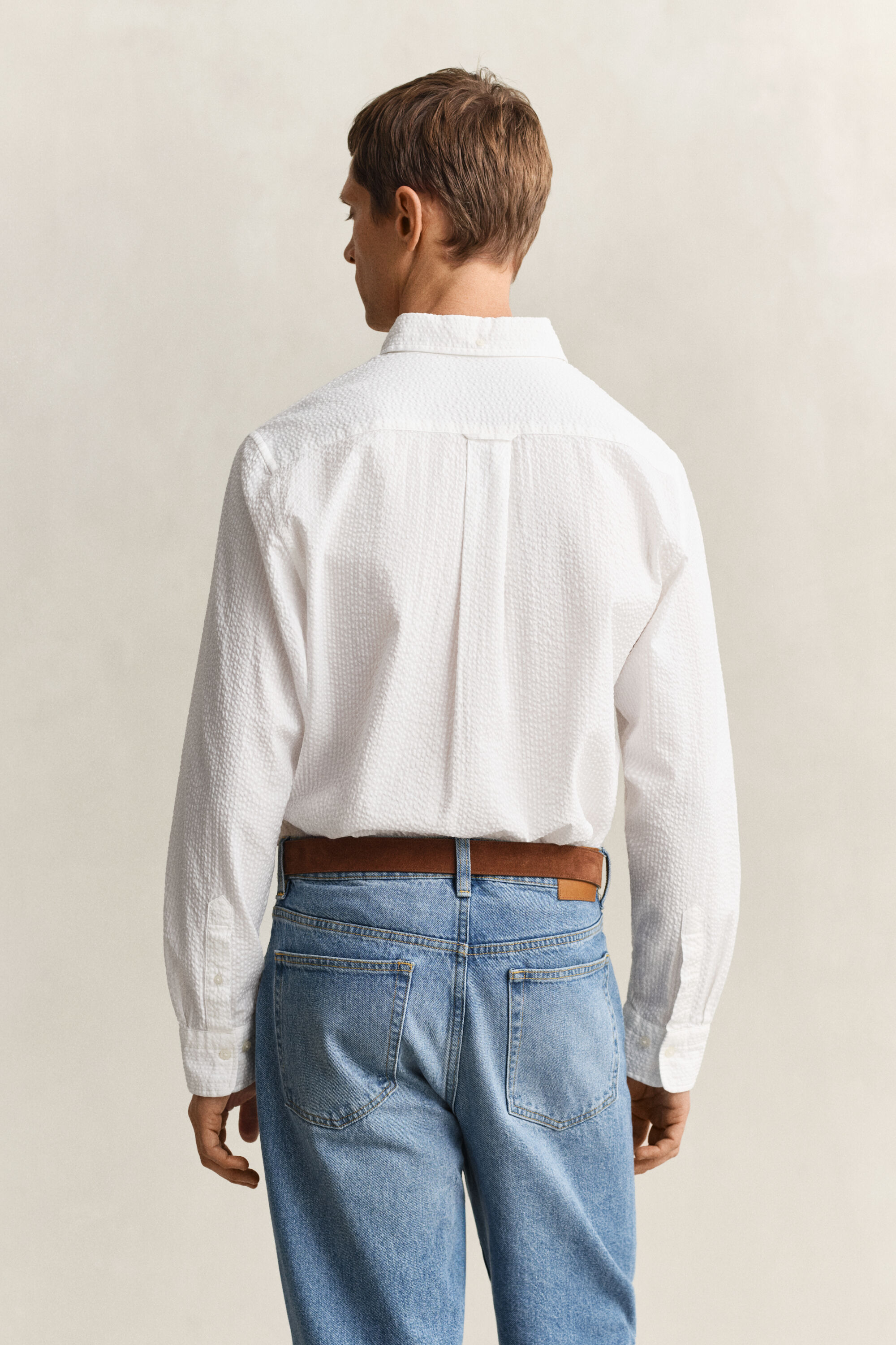 Regular Fit Seersucker Shirt