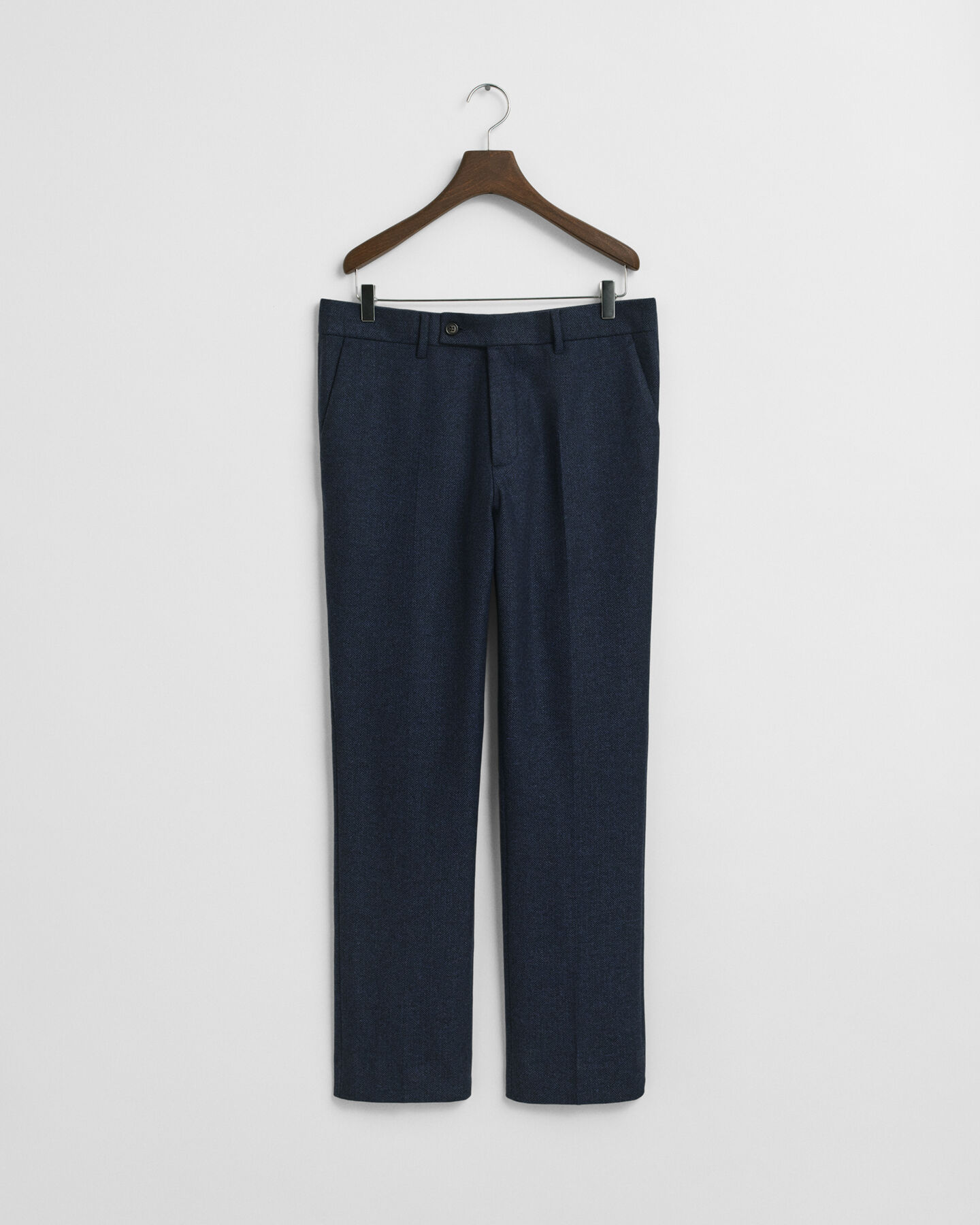 Slim Fit Flannel Herringbone Suit Pants