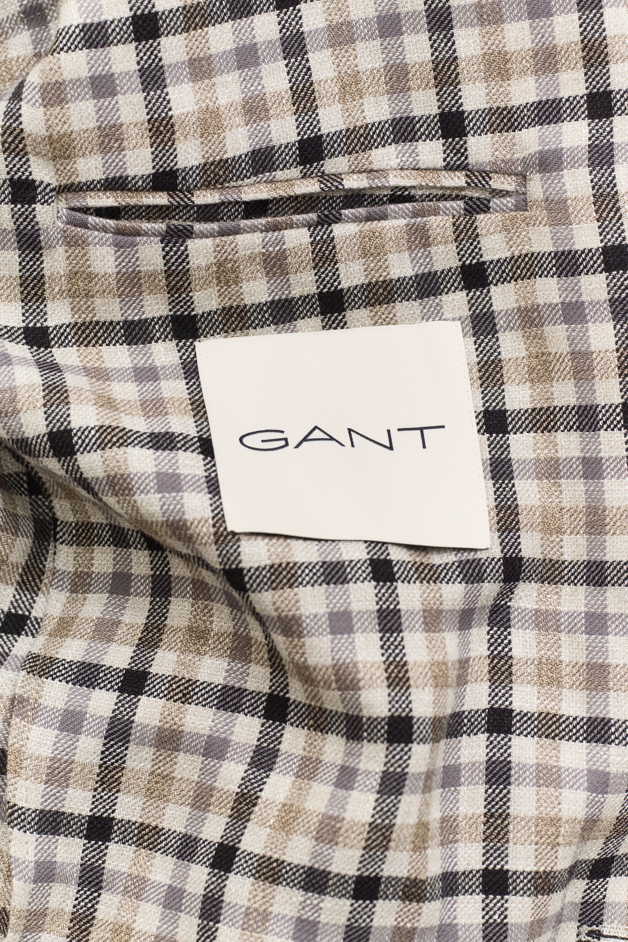 Wool Linen Check Blazer