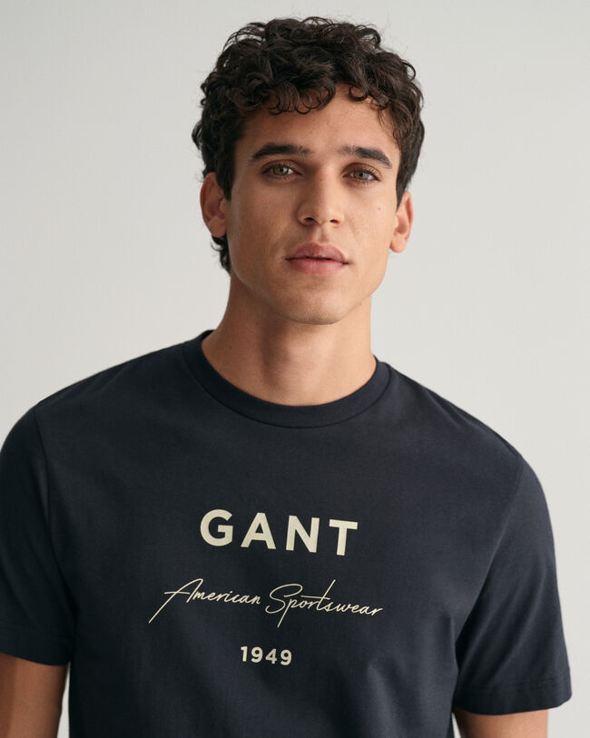 GANT Script Graphic Printed T-Shirt
