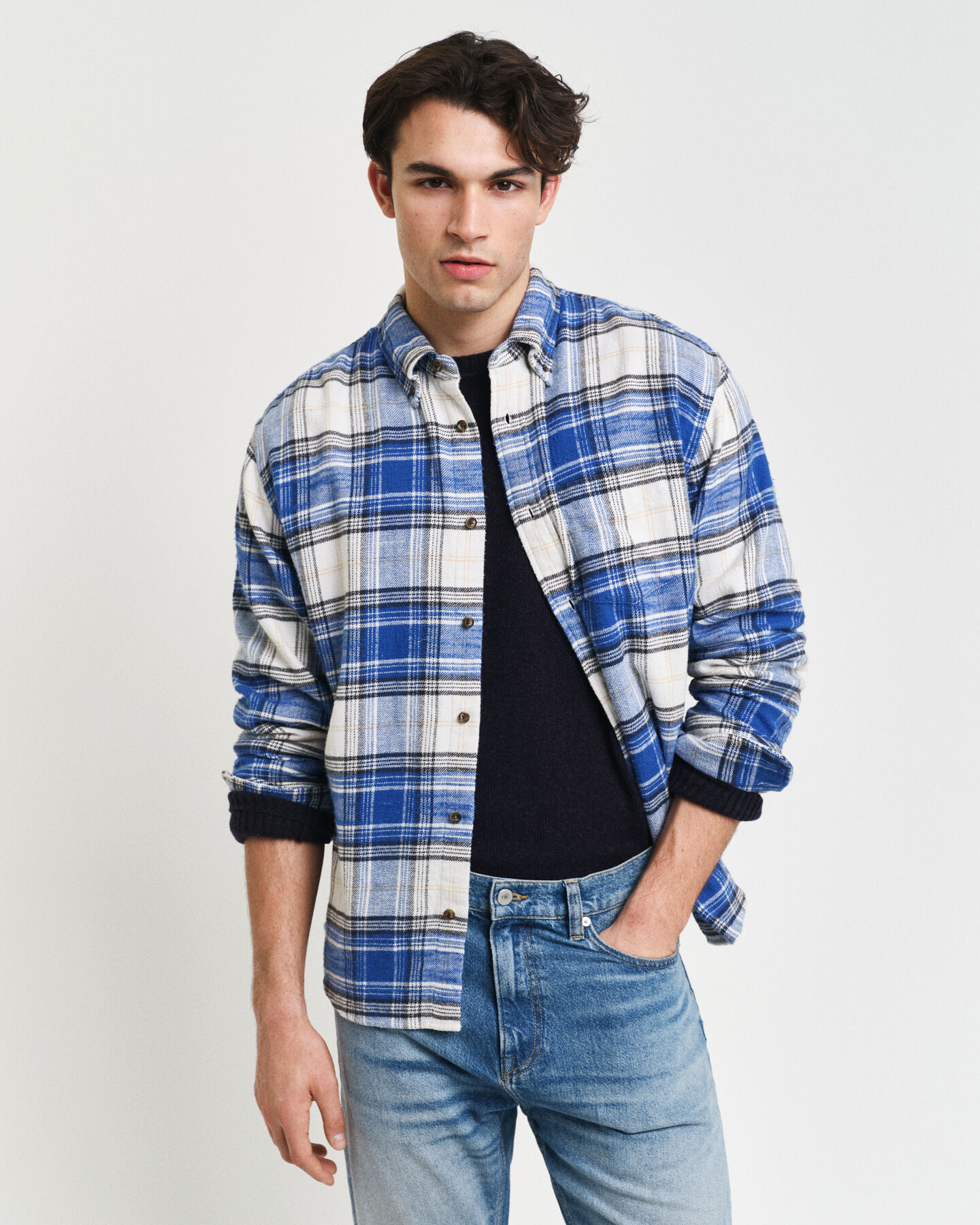 Relaxed Fit Checked Flannel Shirt