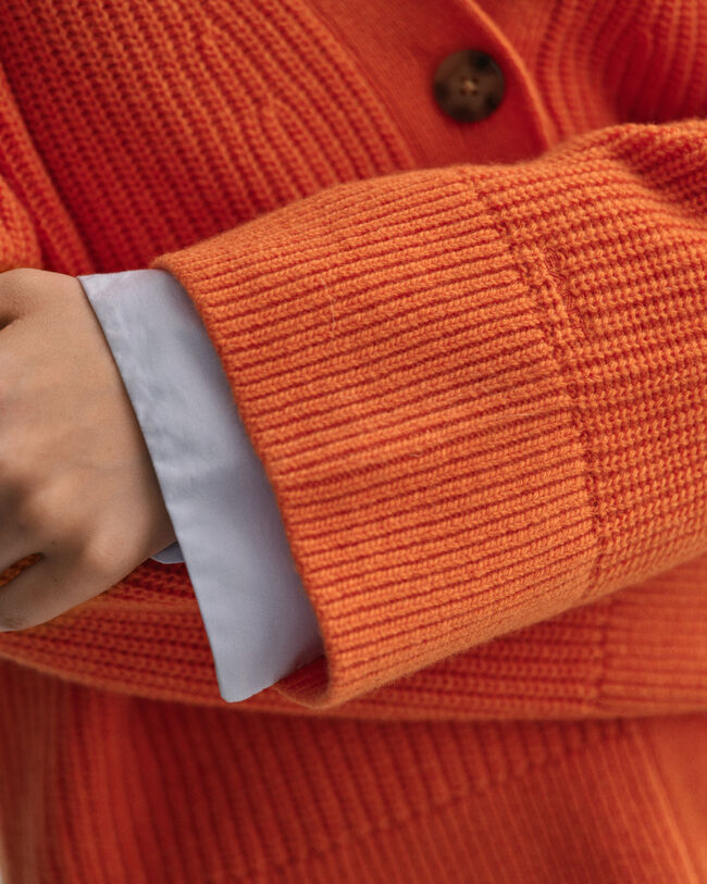 Ribbed Wool Cardigan