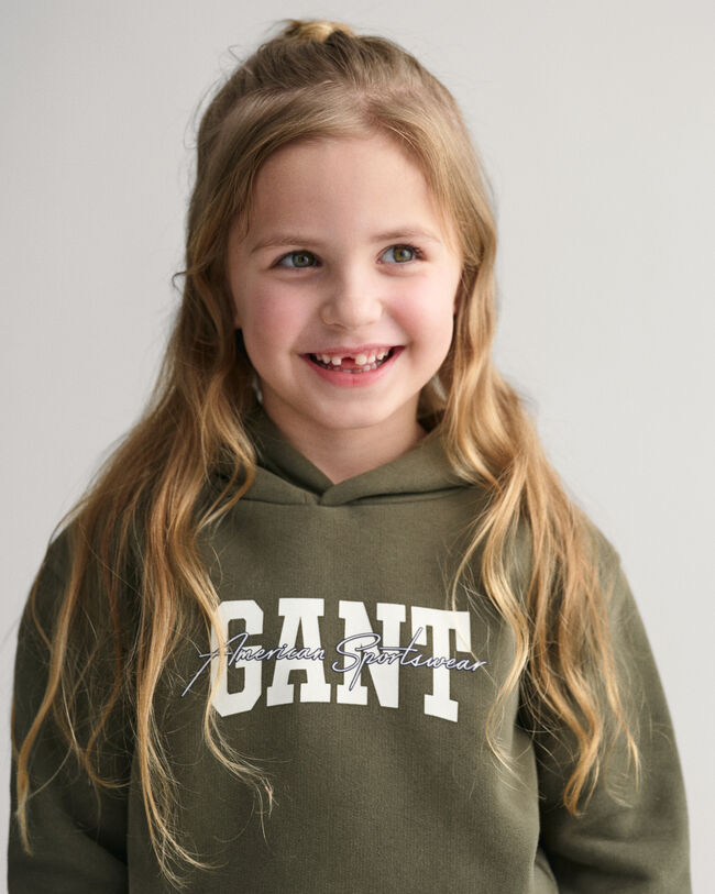 Kids GANT Arch Script Hoodie