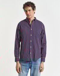 Regular Fit Dobby Striped Twill Shirt