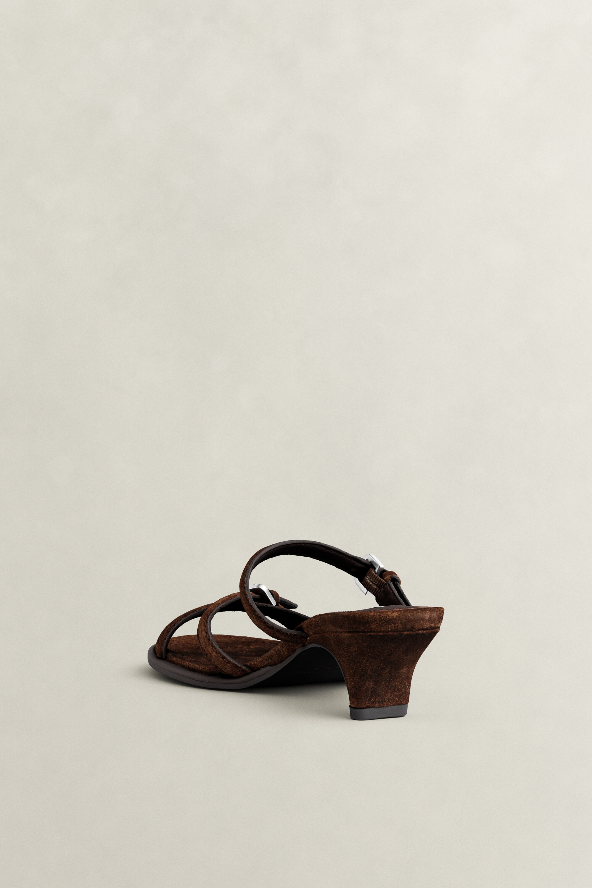 Talzy Suede Sandals — DARK BROWN