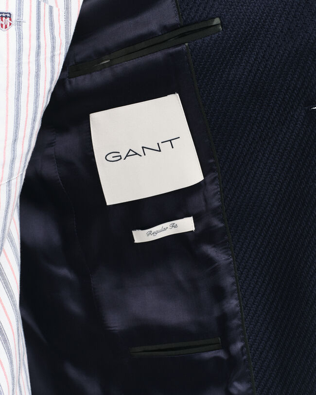 Slim Fit Cotton Wool Club Blazer