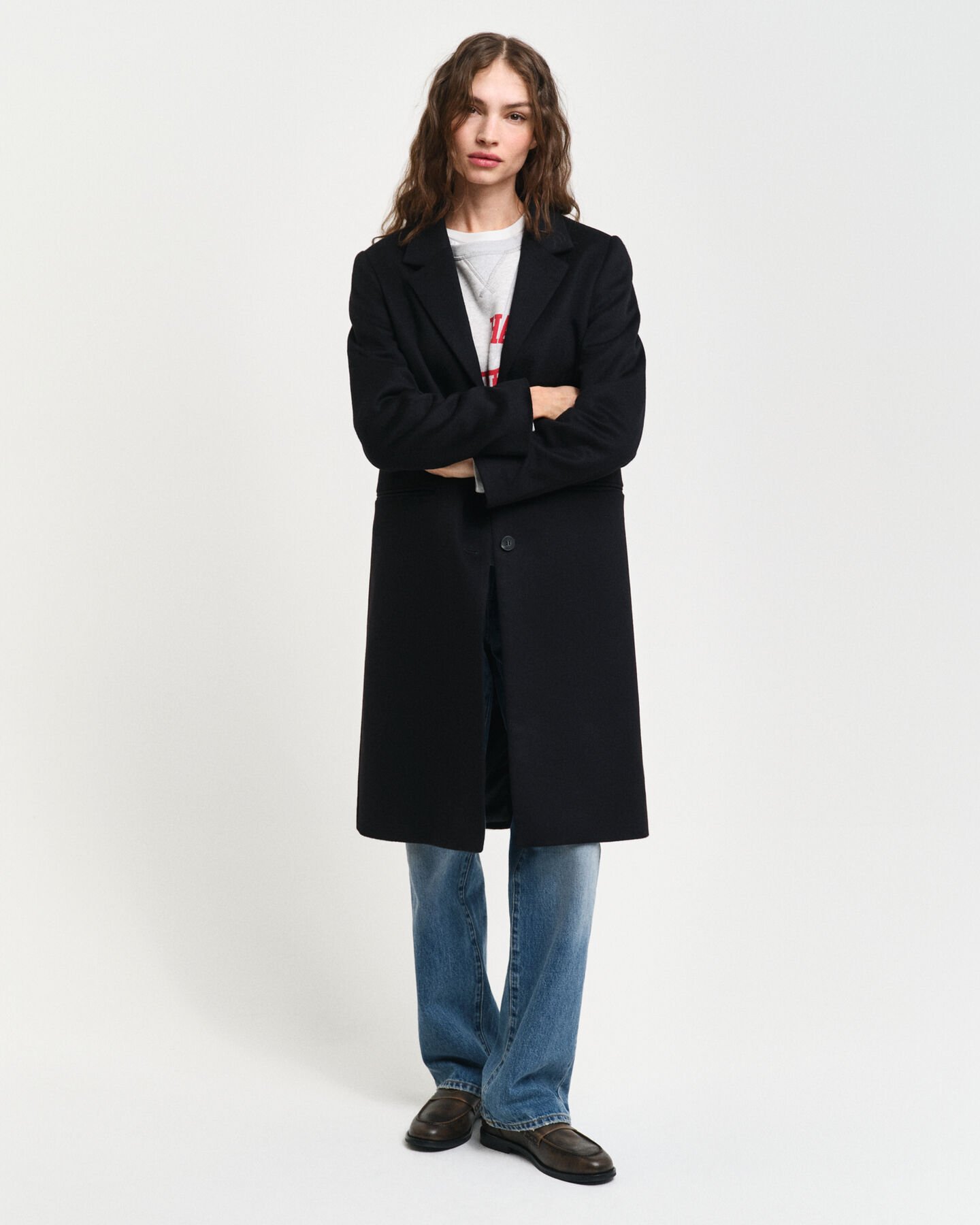 Classic Tailored Fit Wool Coat