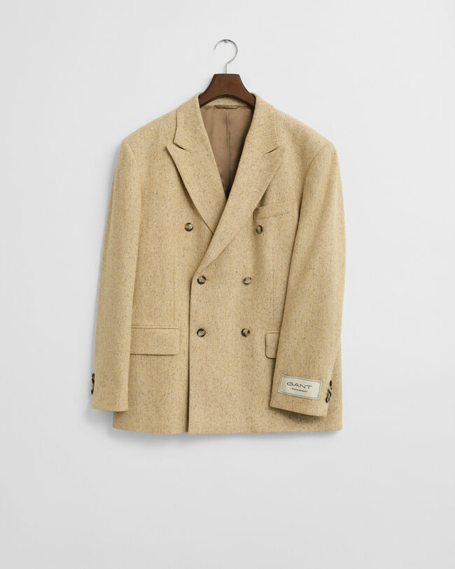 Relaxed Fit Nepps Herringbone Suit Jacket