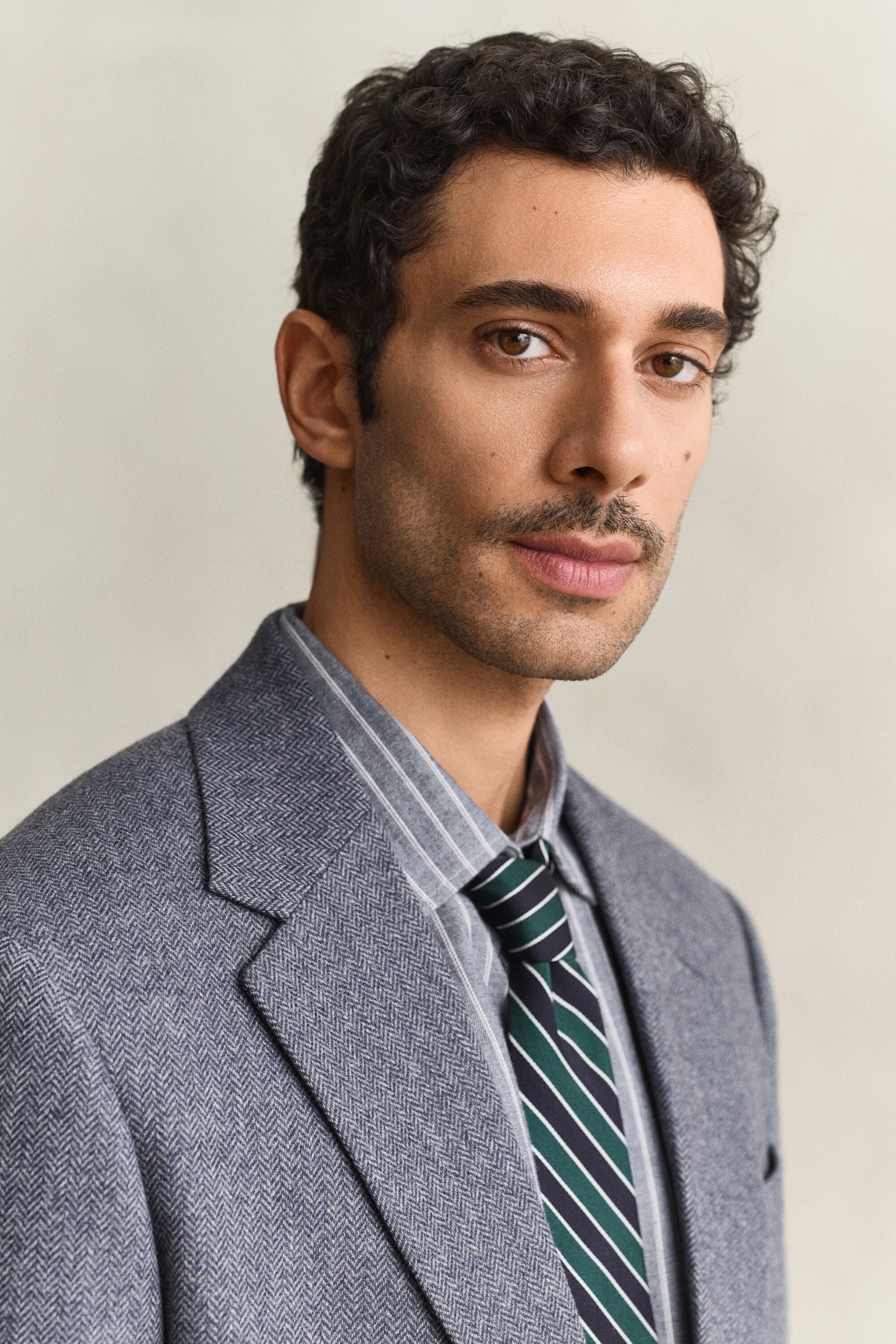 Wool Herringbone Suit Jacket