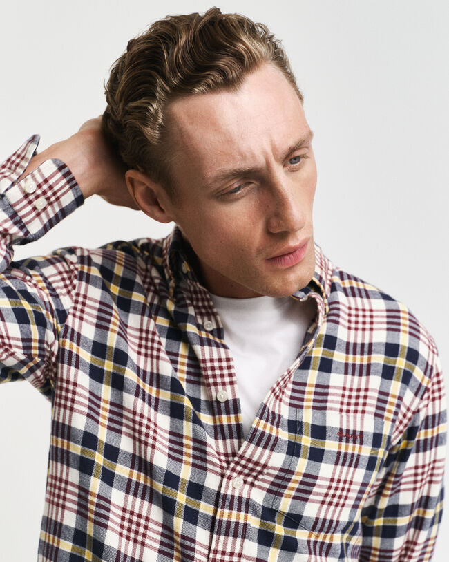 Regular Fit Plaid Flannel Shirt