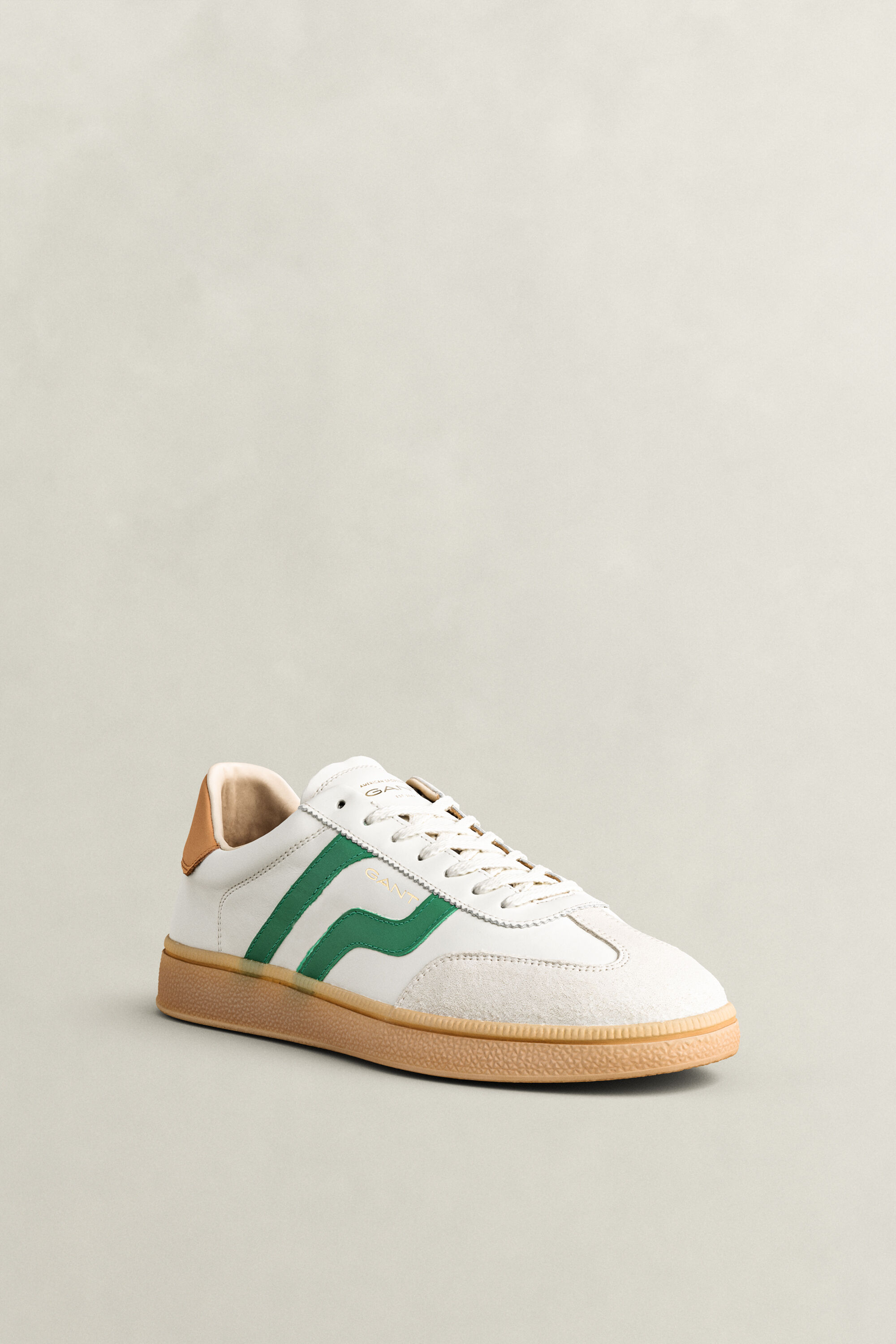 Cuzmo Leather Sneakers — EGGSHELL
