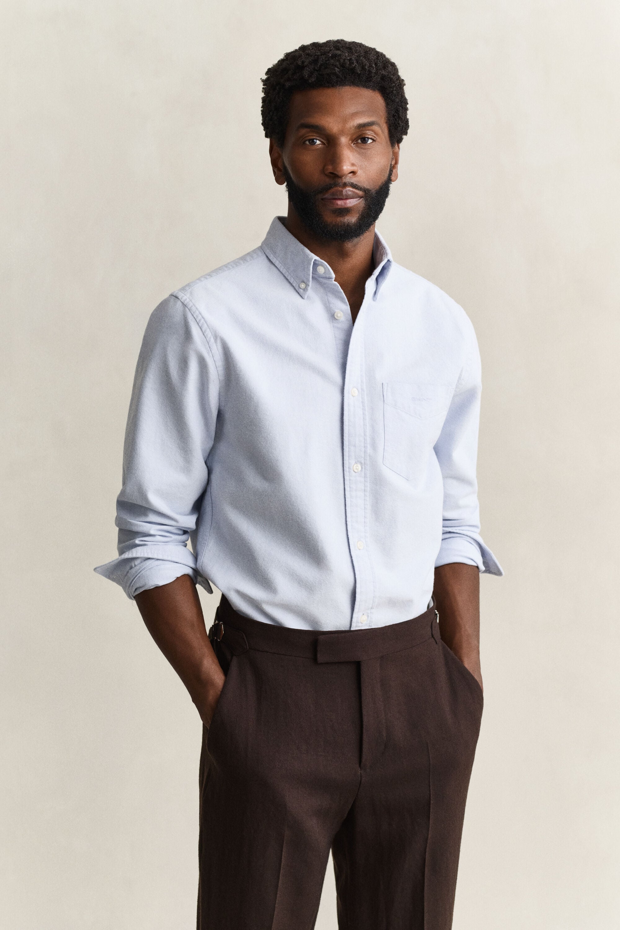 Brushed Oxford Shirt — CLEAR SKY