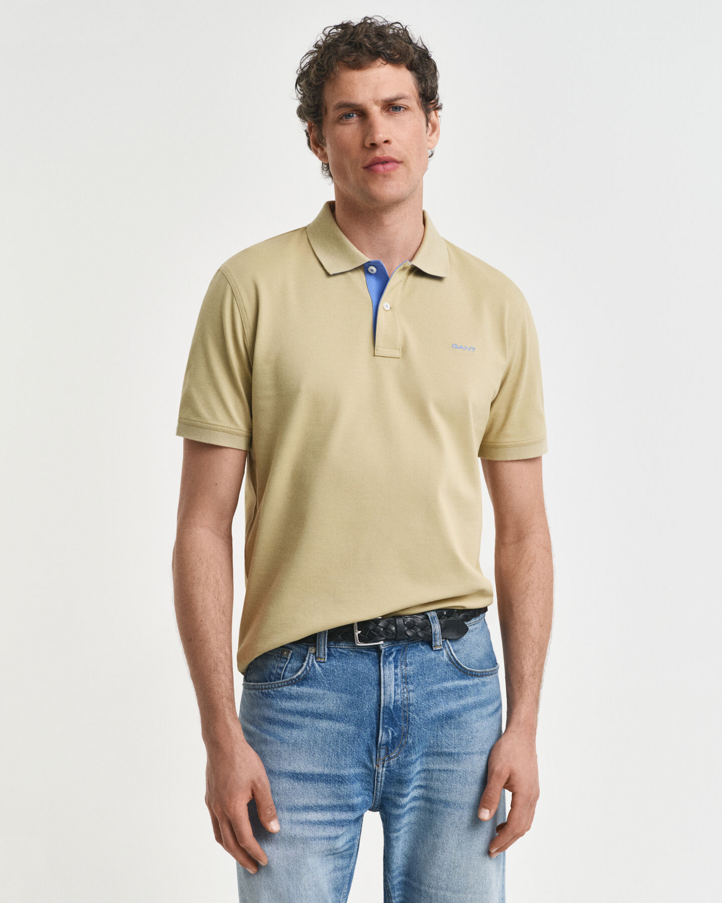 Contrast Piqué Polo Shirt