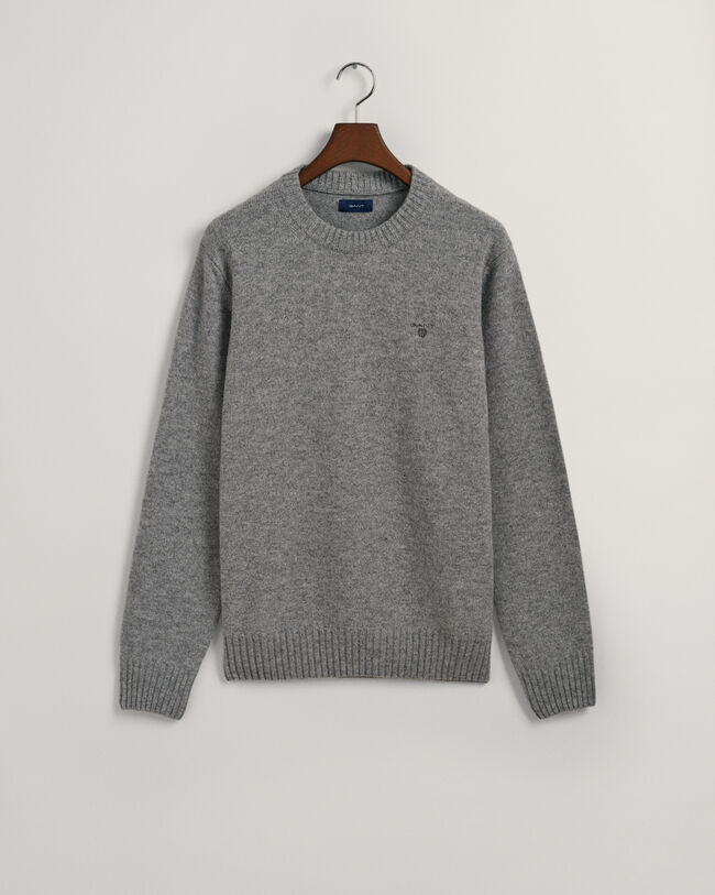 Brushed Wool Crew Neck Sweater