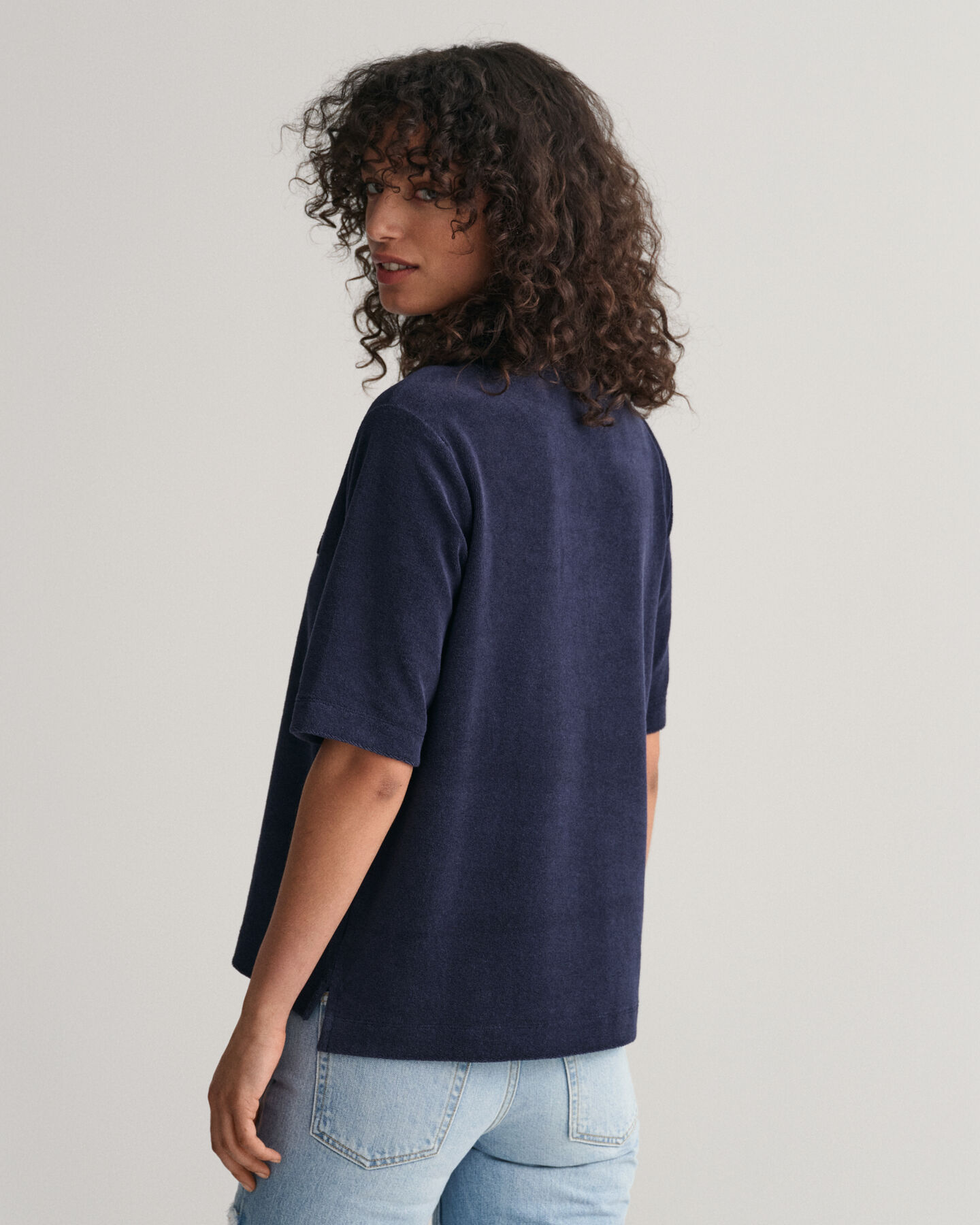 Terry Cloth Polo Shirt