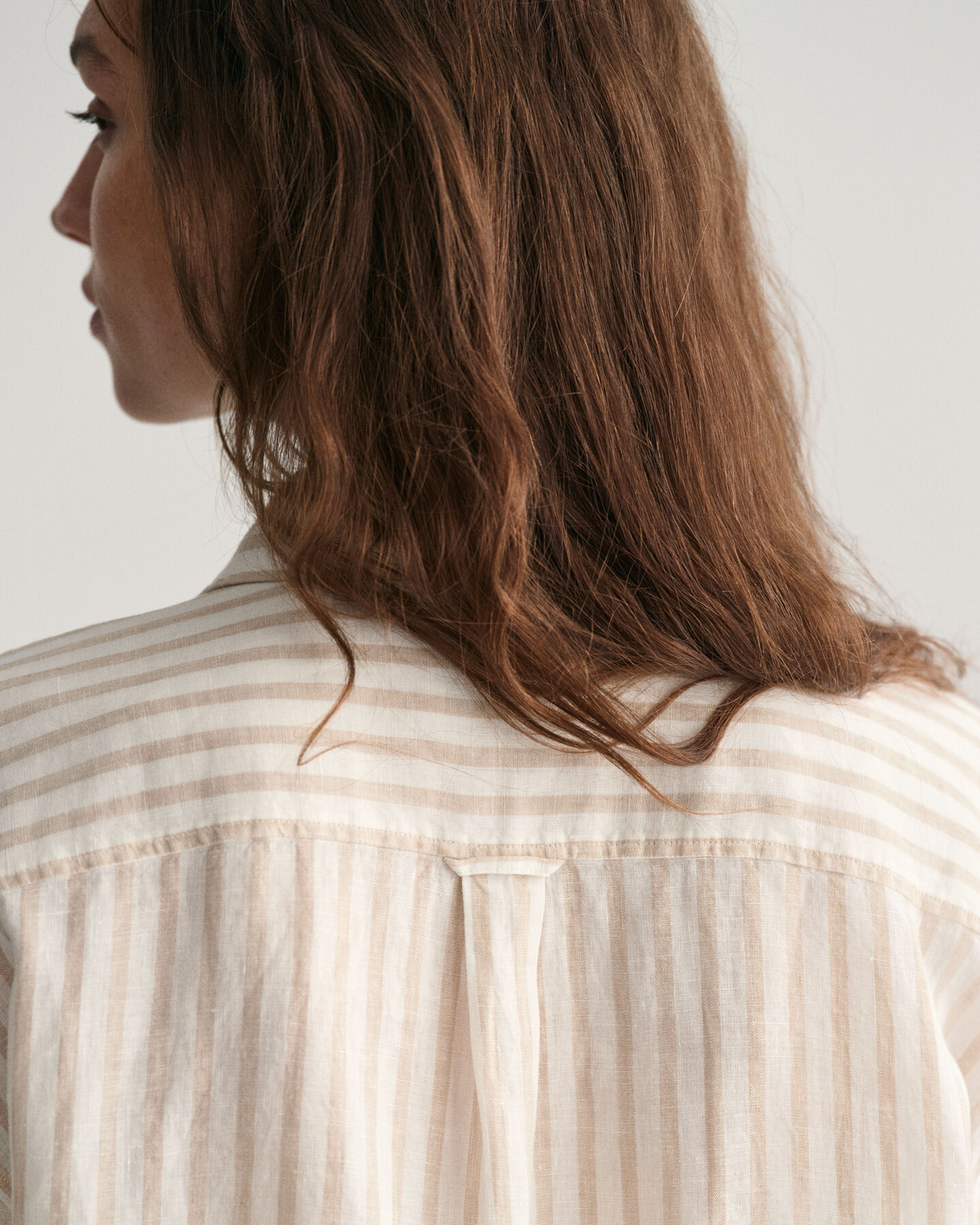 Relaxed Fit Striped Linen Shirt