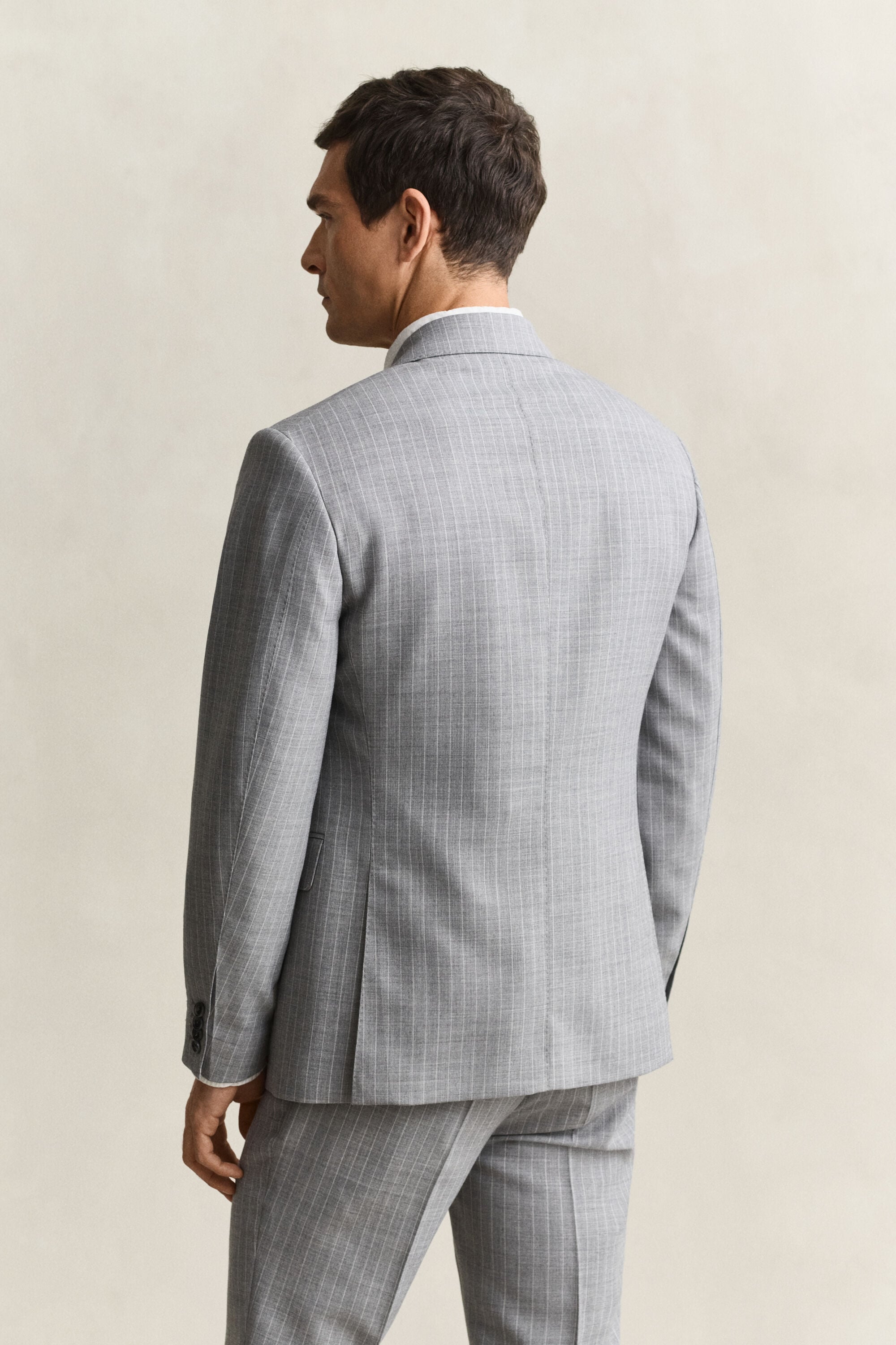Pinstriped Suit Jacket