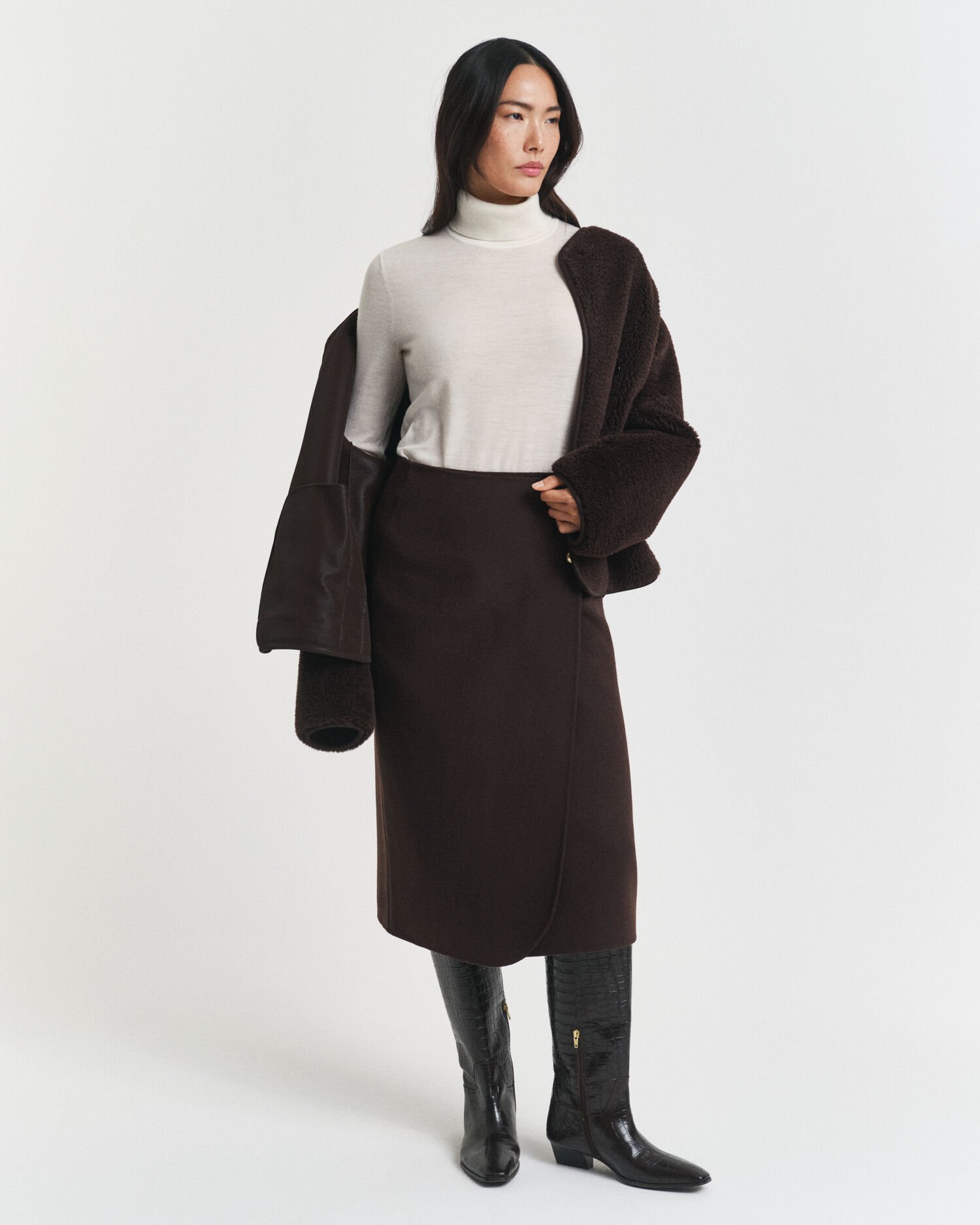 Extra Fine Merino Wool Turtleneck Sweater