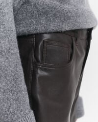 5-Pocket Leather Pants