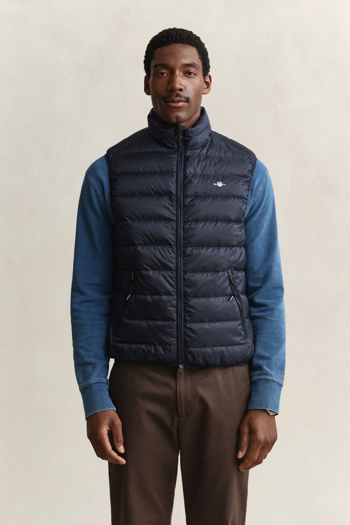 Light Down Vest — EVENING BLUE