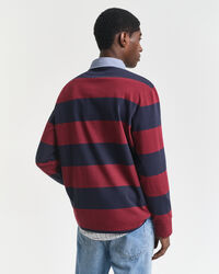 Chambray Collar Striped Heavy Rugger