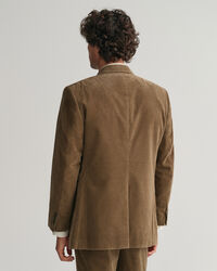 Double-Breasted Corduroy Suit Blazer