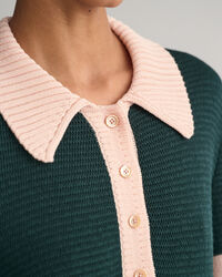 Polo Knit Mini Dress