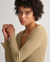 Ribbed Cardigan Dress