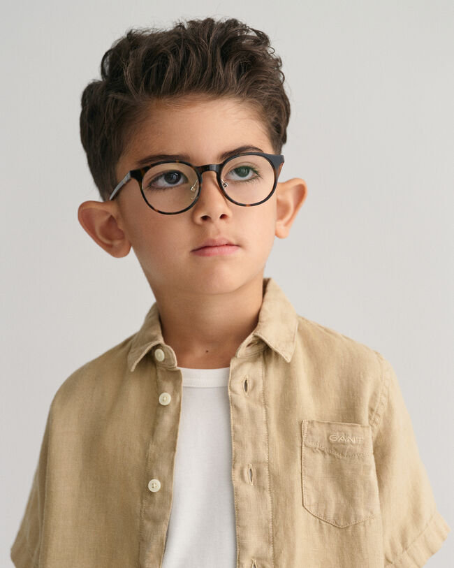 Kids Linen Short Sleeve Shirt