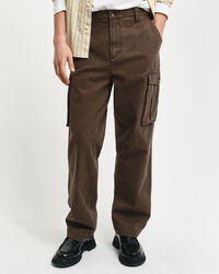 Regular Fit Cotton Twill Cargo Pants